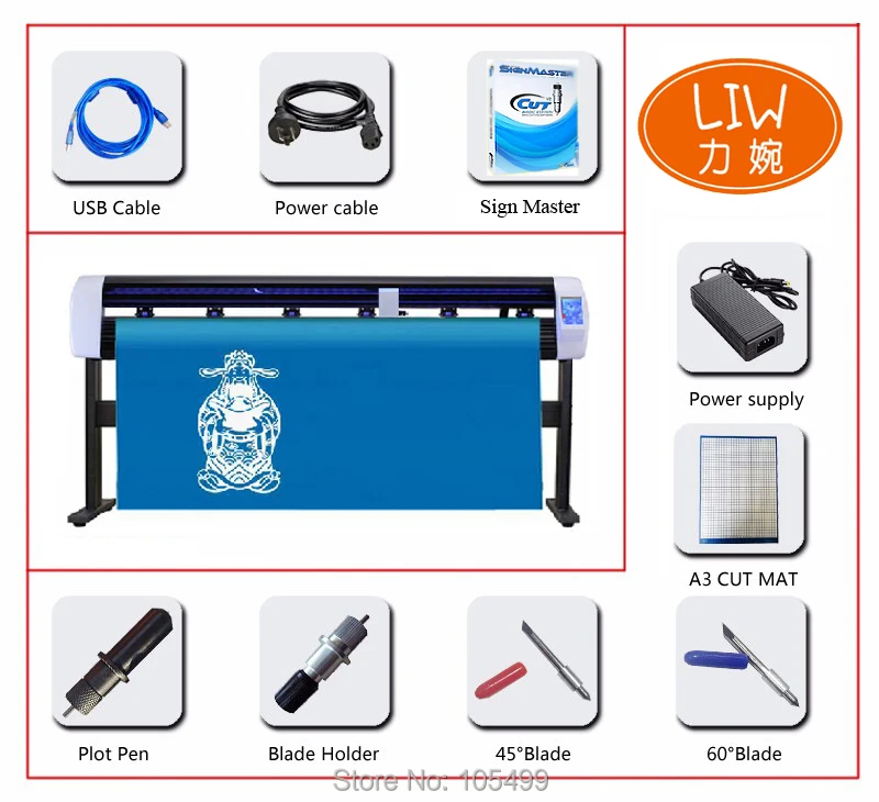 Factory hot sales Modern design cutting of vinyl rolls With Wholesale Price 48inch wifi camera auto laser