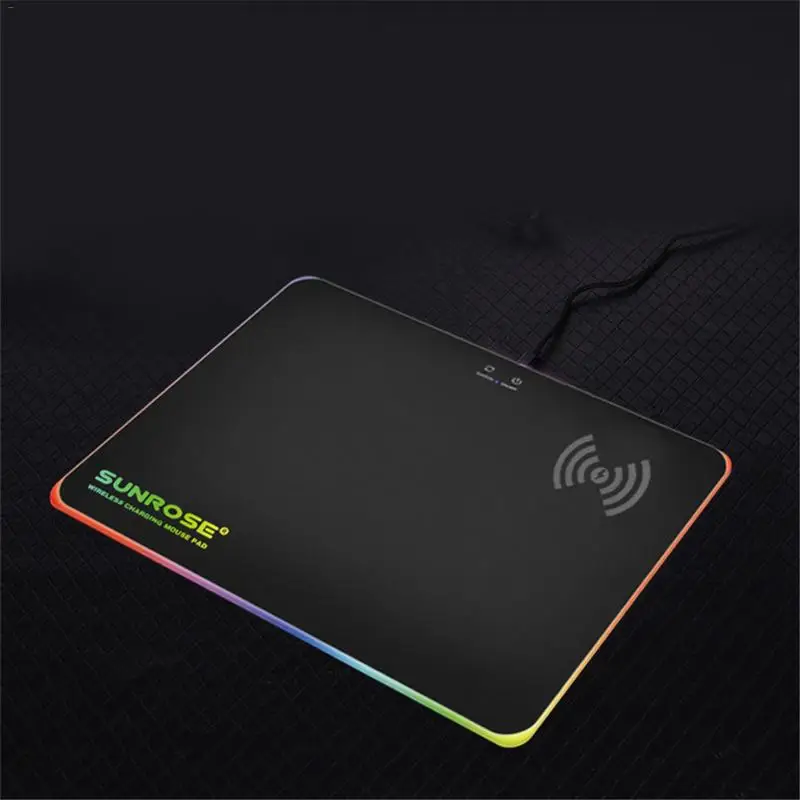 Креативный Беспроводной коврик для быстрой зарядки мыши с RGB подсветкой