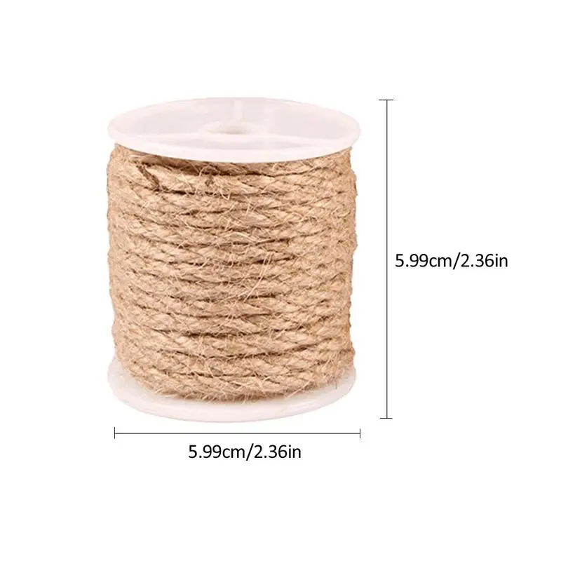 10 м натуральная ручная работа джутовая веревка для упаковки лампа декоративная