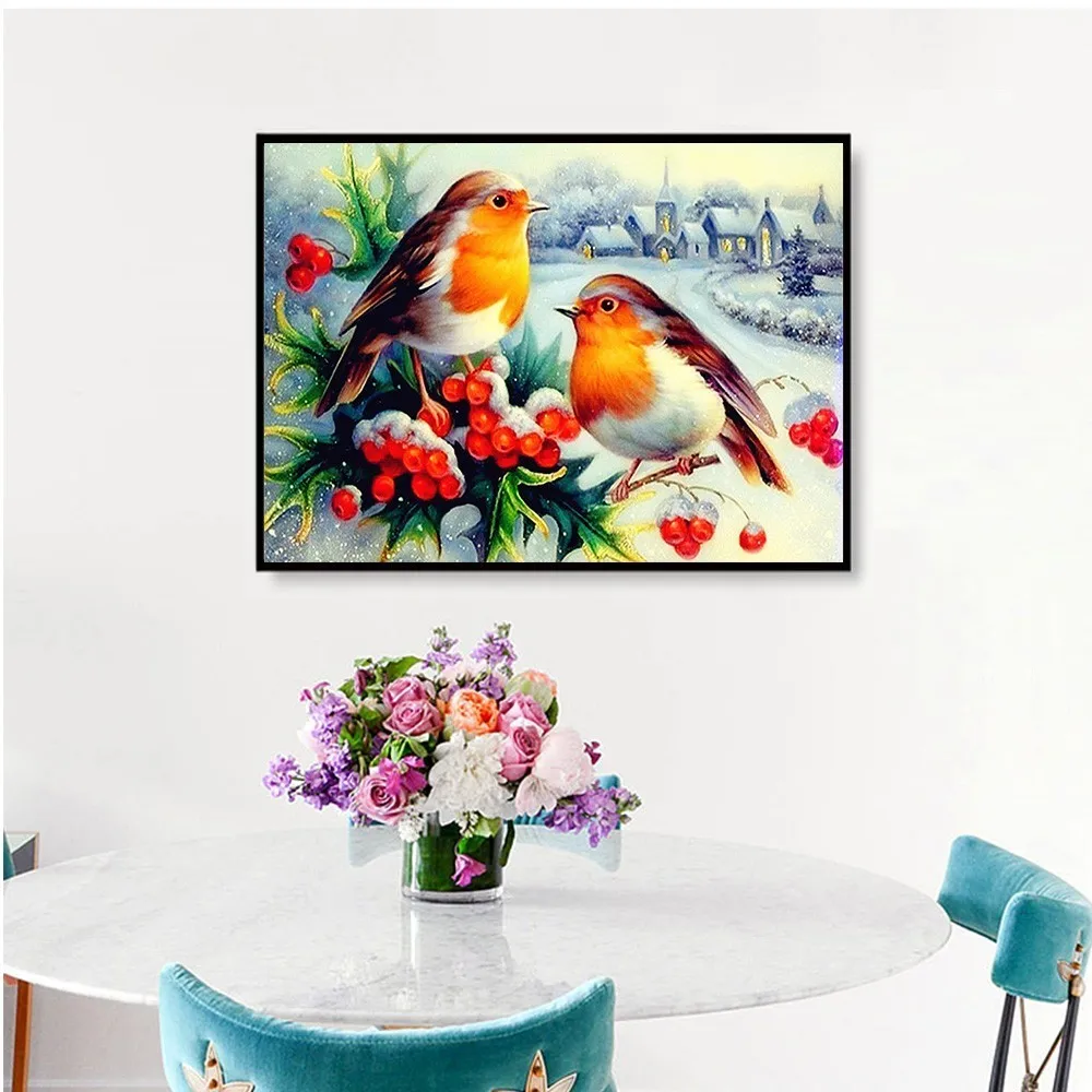 Fezrgea 5D DIY Бриллиантовая мозаичная фигурка животного Полный Круглый дрель