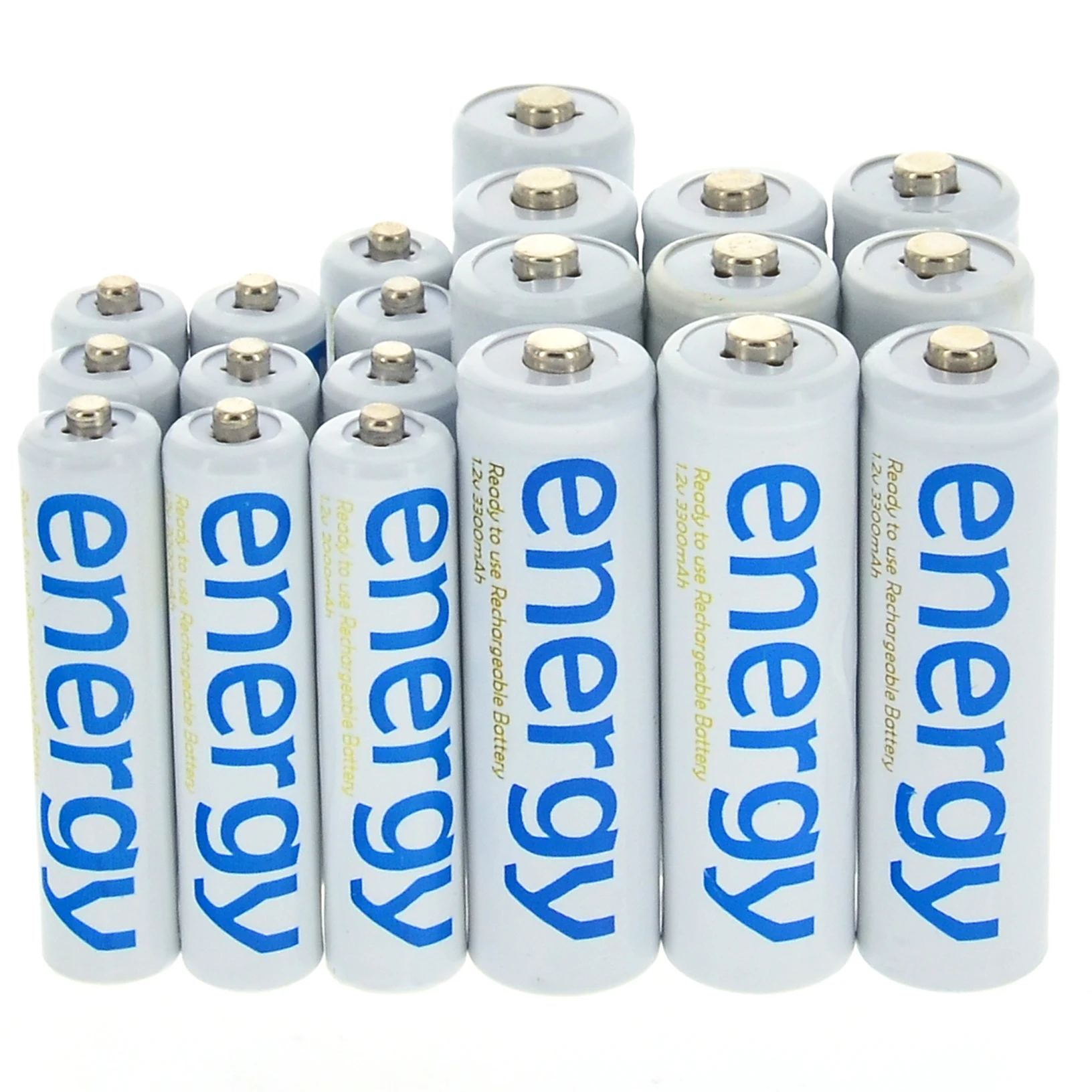 10x AA 3300mAh + AAA 2000mAh Белый аккумулятор Ni MH USB зарядное устройство|Перезаряжаемые