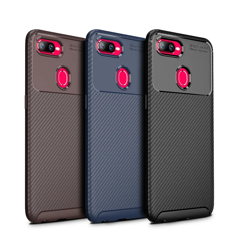 Чехол из углеродного волокна OPPO Realme 2 Pro высококачественный чехол с алмазной