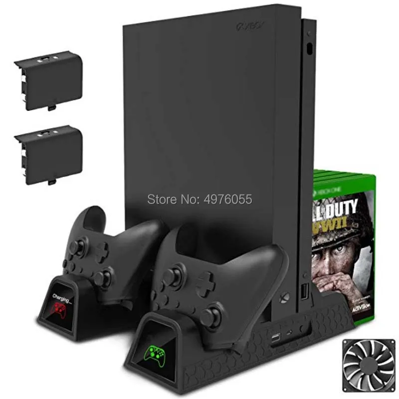 Для Xbox ONE/One S/One X вертикальная подставка для зарядки охлаждающий вентилятор кулер