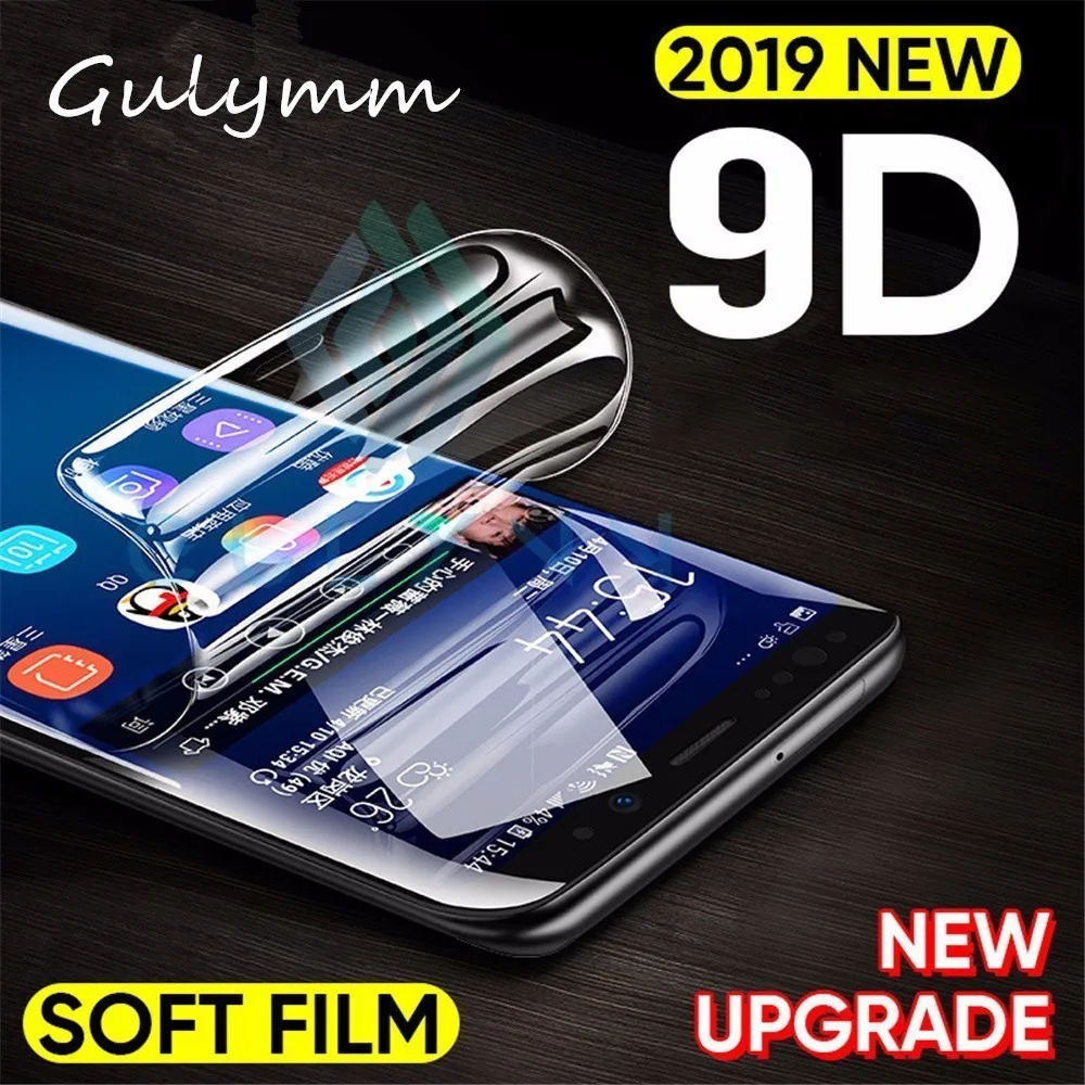 Защитная пленка с полным покрытием 9D для Samsung Galaxy S8 S6 S7 Edge S10 S10E 20 S9 Plus Note 8 9 мягкая