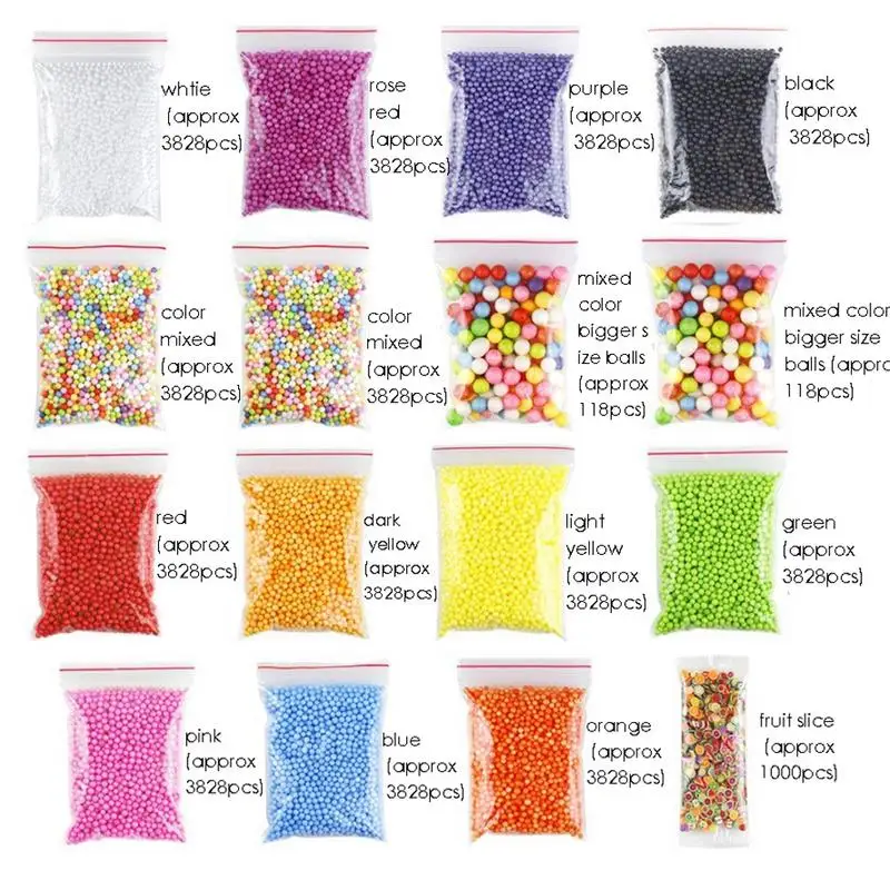 Набор для изготовления слайма 52 упаковки золотой порошок конфеты бумага