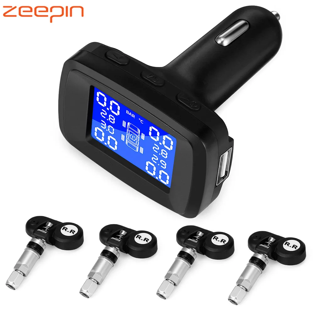 ZEEPIN TY13 система мониторинга давления в автомобильных шинах TPMS датчик температуры