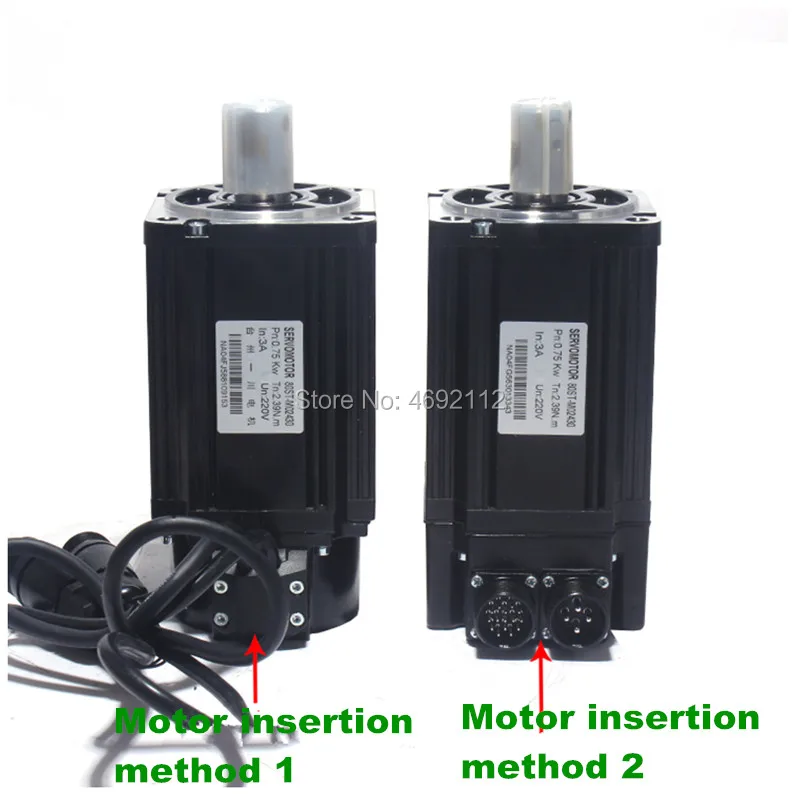 

1KW AC Servo Motor 90ST-M04025 4N.M 2500RPM 4A Servo Motor System + Matched Servo Driver + 3m cable line