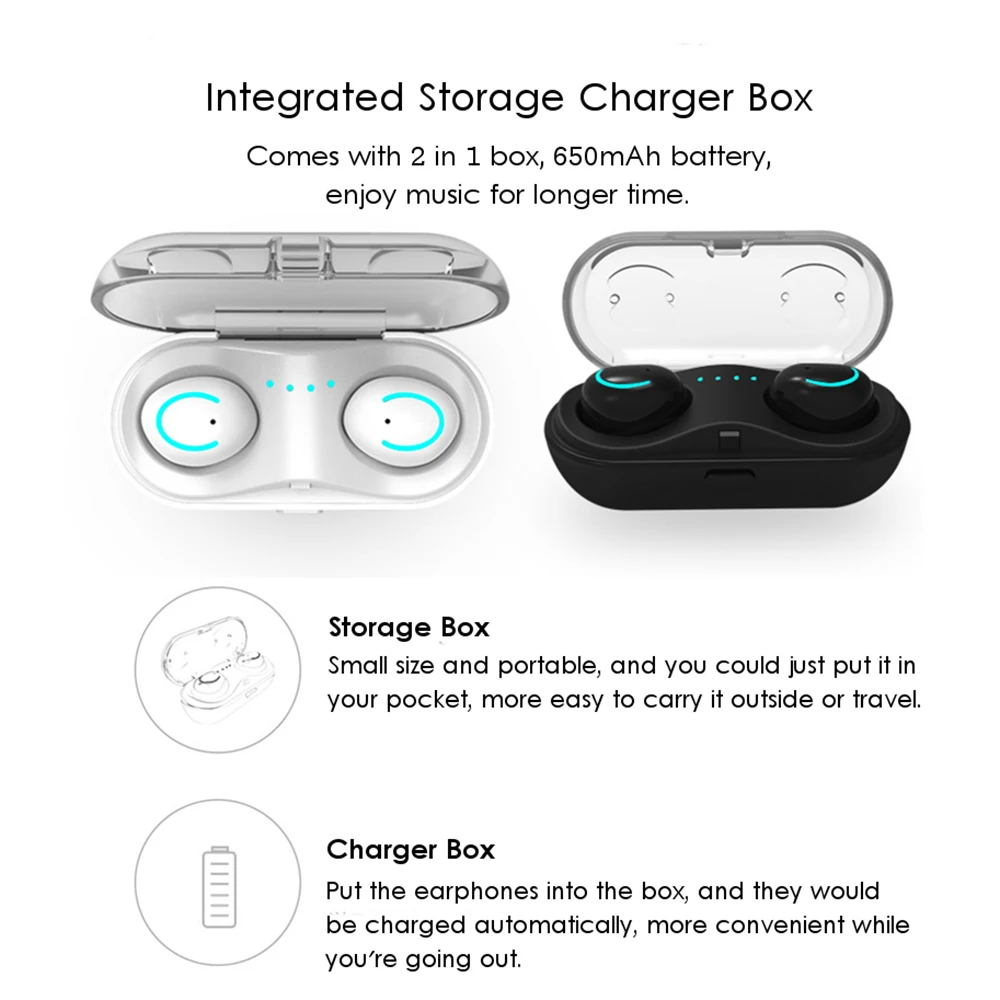 Беспроводные Bluetooth наушники HBQ Q18 эргономичный дизайн стерео Музыкальная