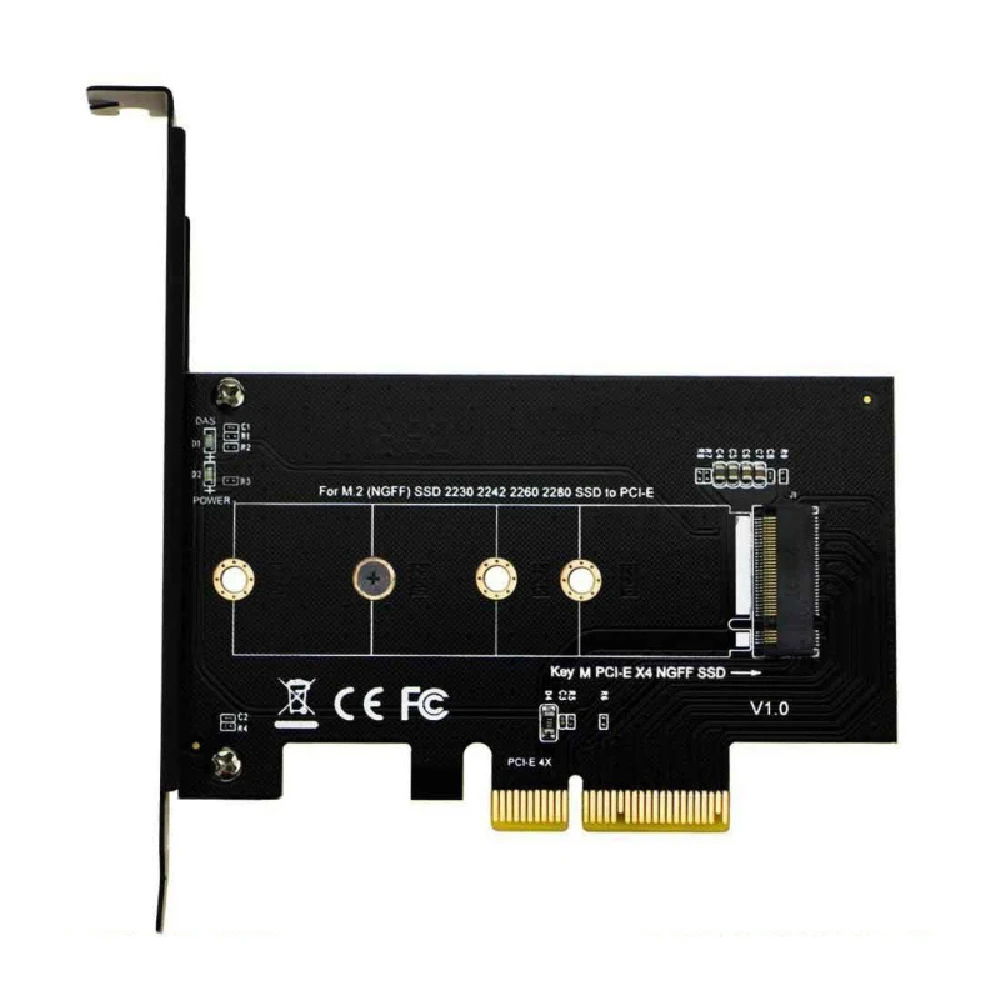 M.2 к PCI-E3.0X4 высокоскоростная карта расширения NVME Riser Card M KEY NGFF SSD конверсионная