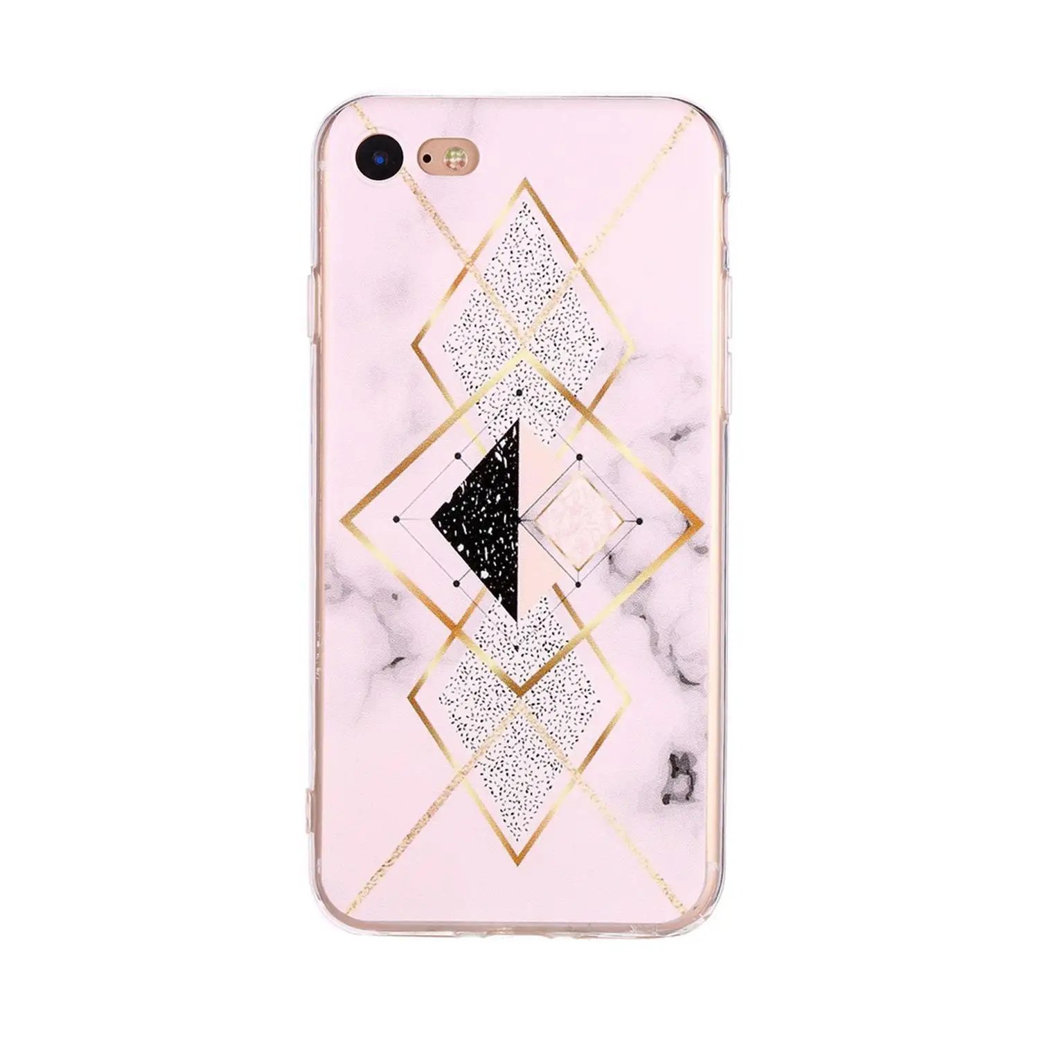 Unisex Fashion Geometric Back Cover Phone Case Multicolor Protective | Mobile Cases &amp Covers