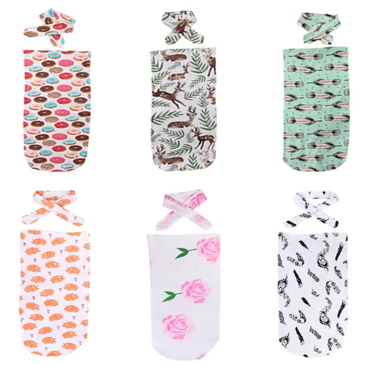 Cute Cotton Swaddle Blanket Newborn Baby Kids Wrap Sleeping Bag |
