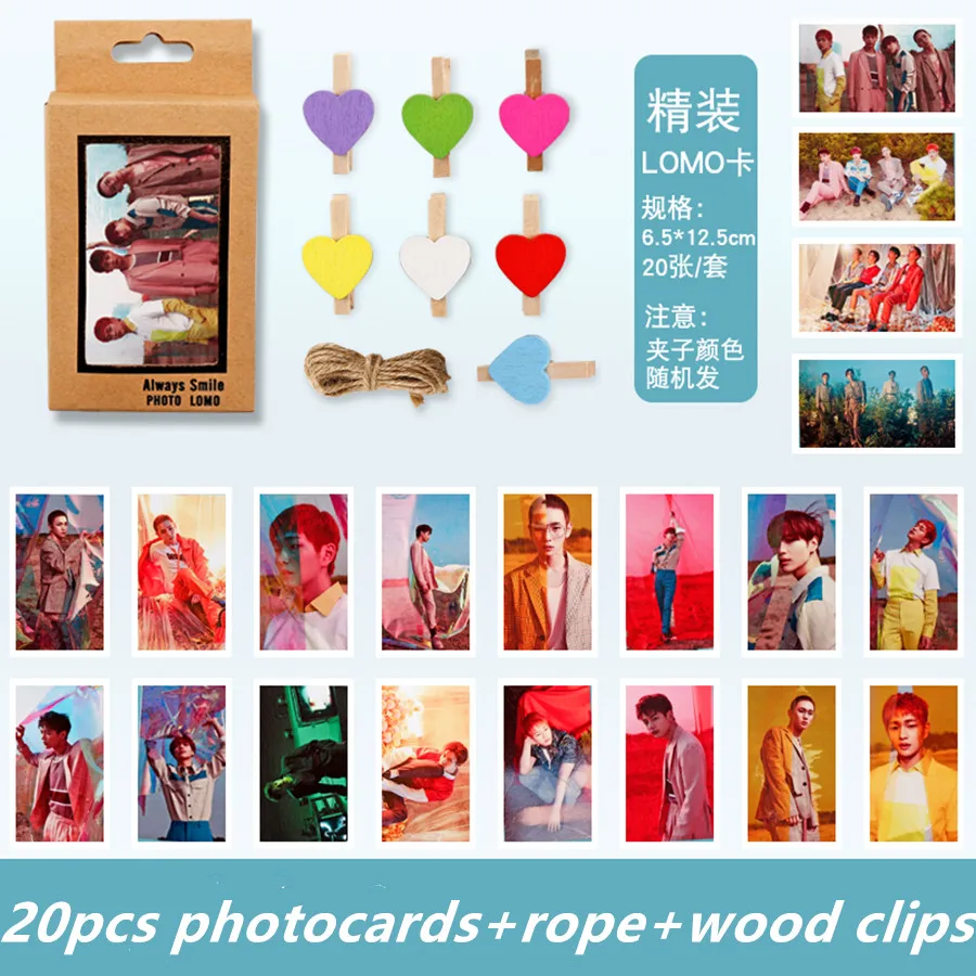 Kpop Shinee 6-й Альбом Polaroid Lomo фото карта ключ Taemin история светильник HD Коллекционная Фотокарта 20 шт