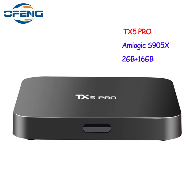 

TX5 Pro TV Box Android 6.0 2G RAM 16G ROM Amlogic S905X Bluetooth 4.0 Dual Wifi 2.4G+5.8G 4K H.265 Home Media player Set Top Box