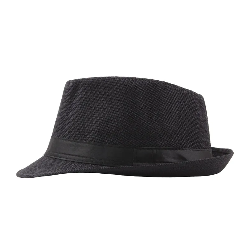 Летние шапки для женщин MenLinen унисекс завивки Fedoras пляж Джаз шляпы мягкая фетровая