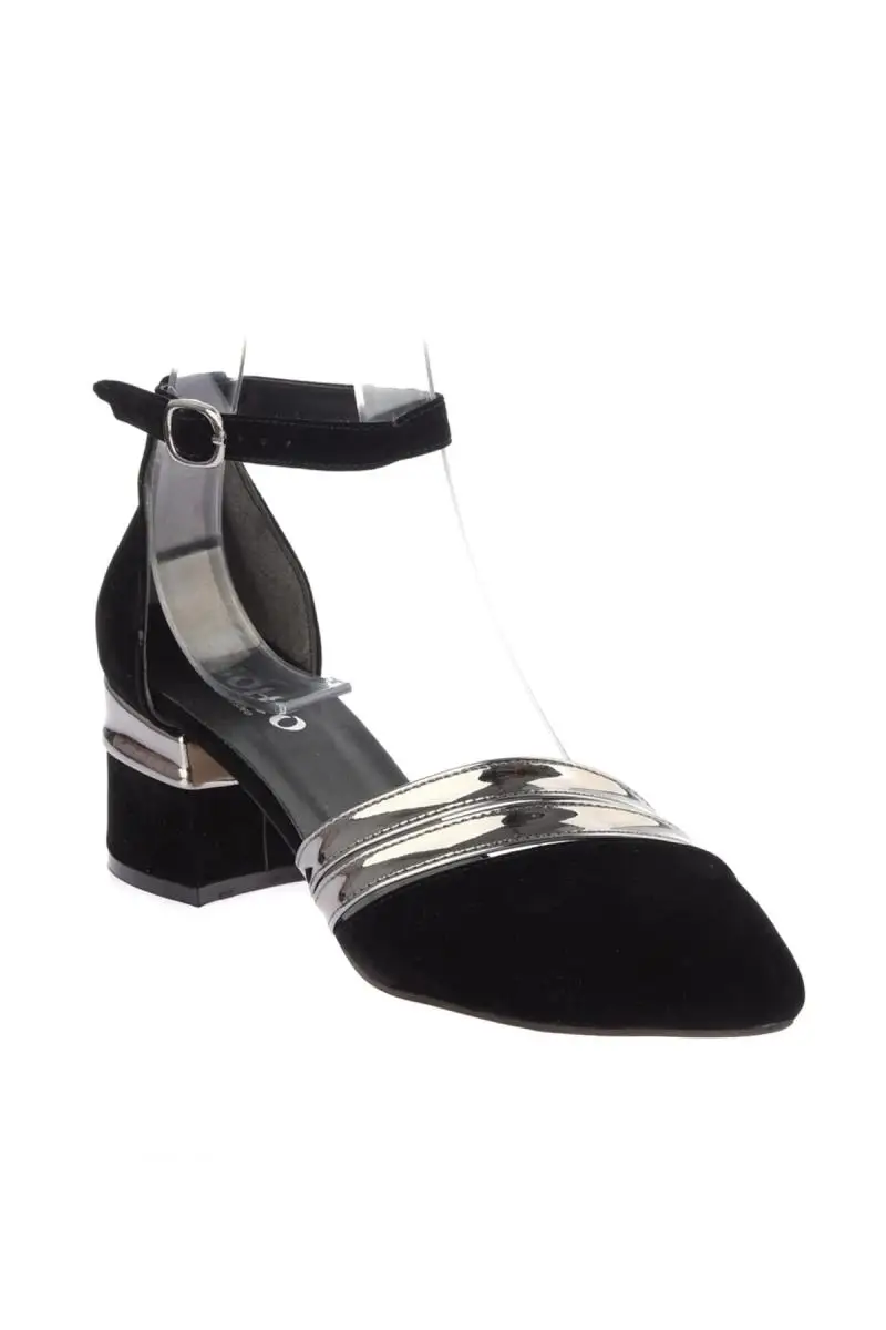 Soho/черные замшевые Платиновые женские туфли на высоком каблуке 12859|Женские туфли|