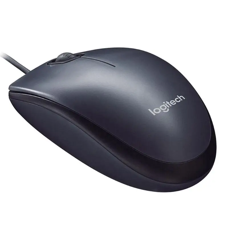 Проводная мышь Logitech M90 USB эргономичный дизайн оптическая классическая офисная