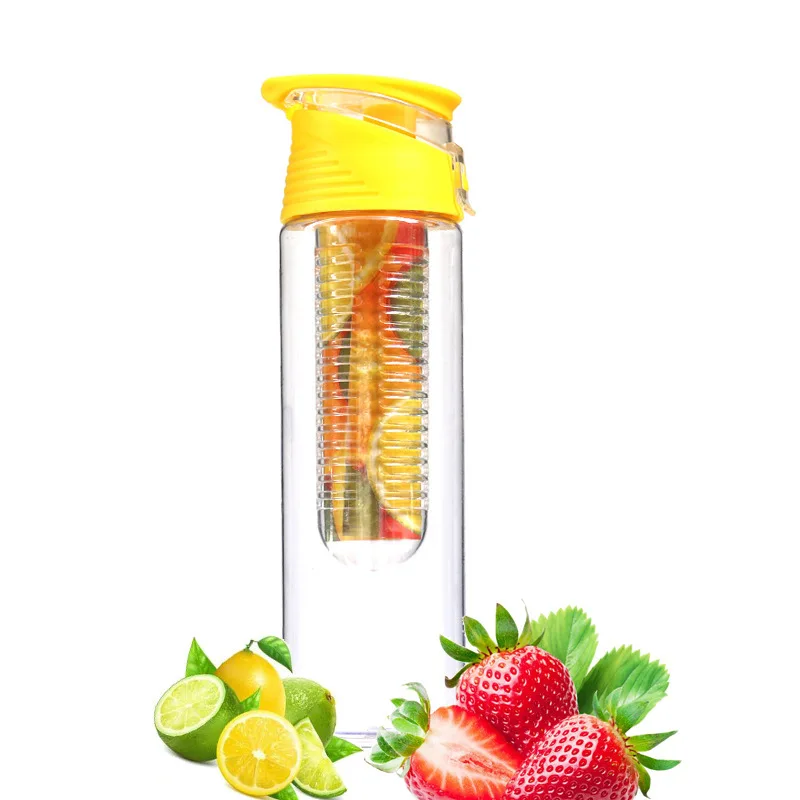 Soffe Brief Bpa Free Fruit Water Bottle 800ml With Tea Infuser Fitness Health Juice Maker Camping Travel Sports Bottles | Дом и сад