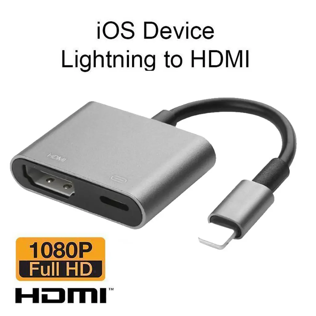 1080 P 8-контактный кабель адаптера Lightning-HDMI tv AV для iPhone 6 S 7 8 Plus X | Электроника