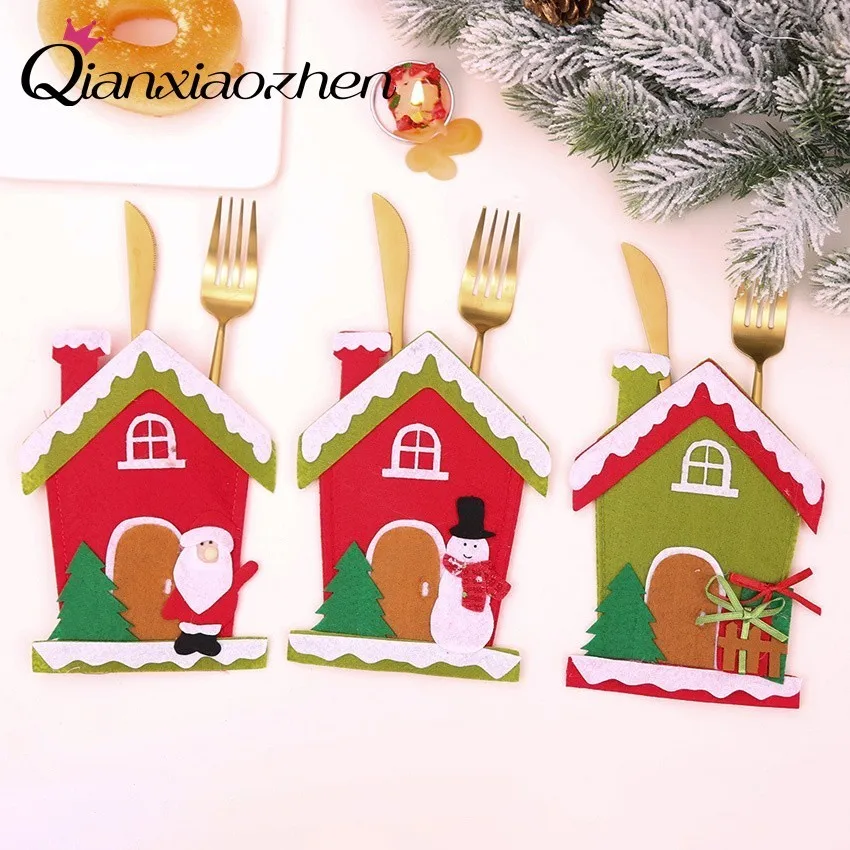 Qianxiaozhen 1 шт. нетканый Чехол для ножа вилки ложки столовых приборов сумка