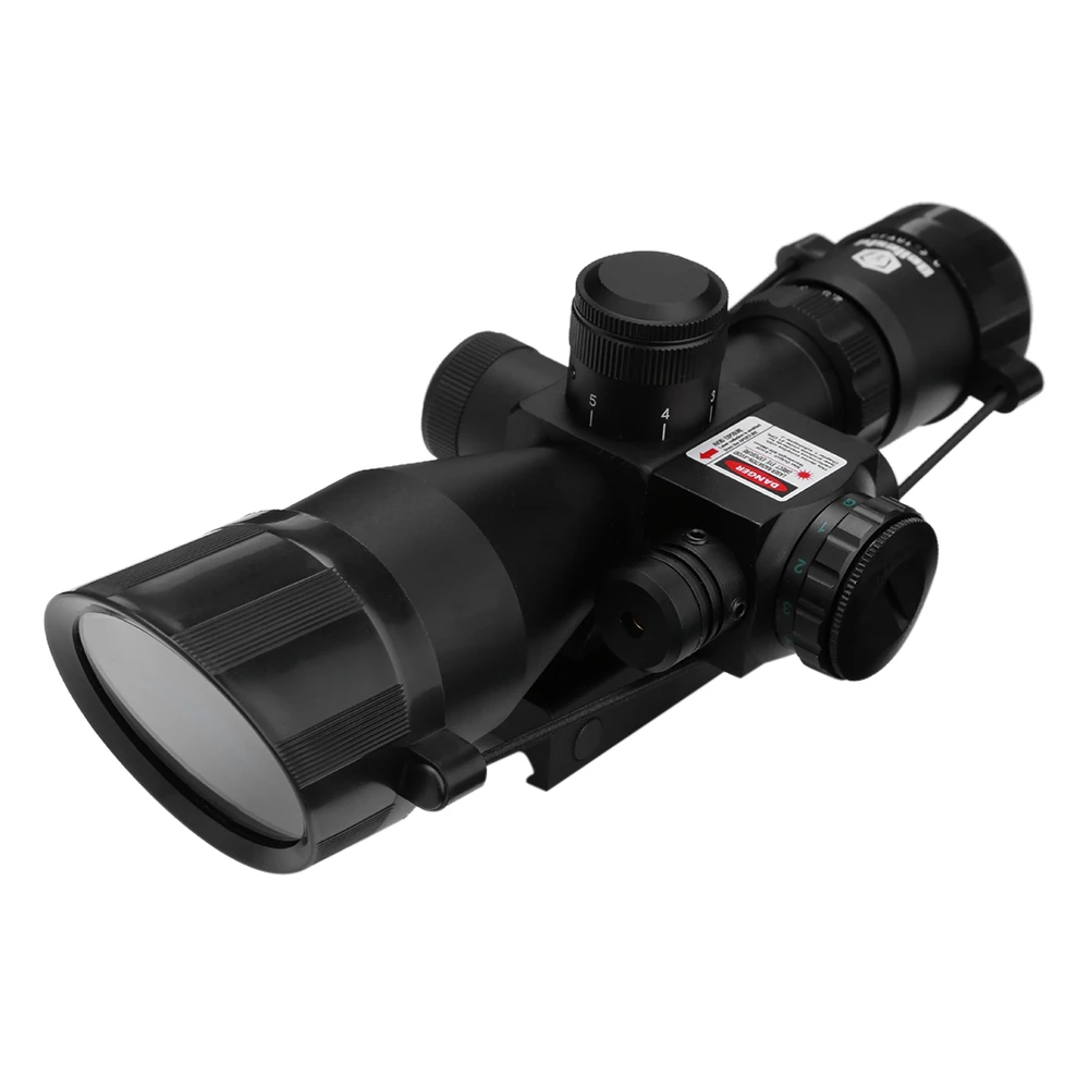 Beileshi Riflescope Red Dot Tactical 2 5 10x40 красный лазерный двойное освещение Mil dot с рельсовым
