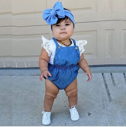 2 шт./компл. Одежда для новорожденных девочек хлопковая Кружевная футболка +