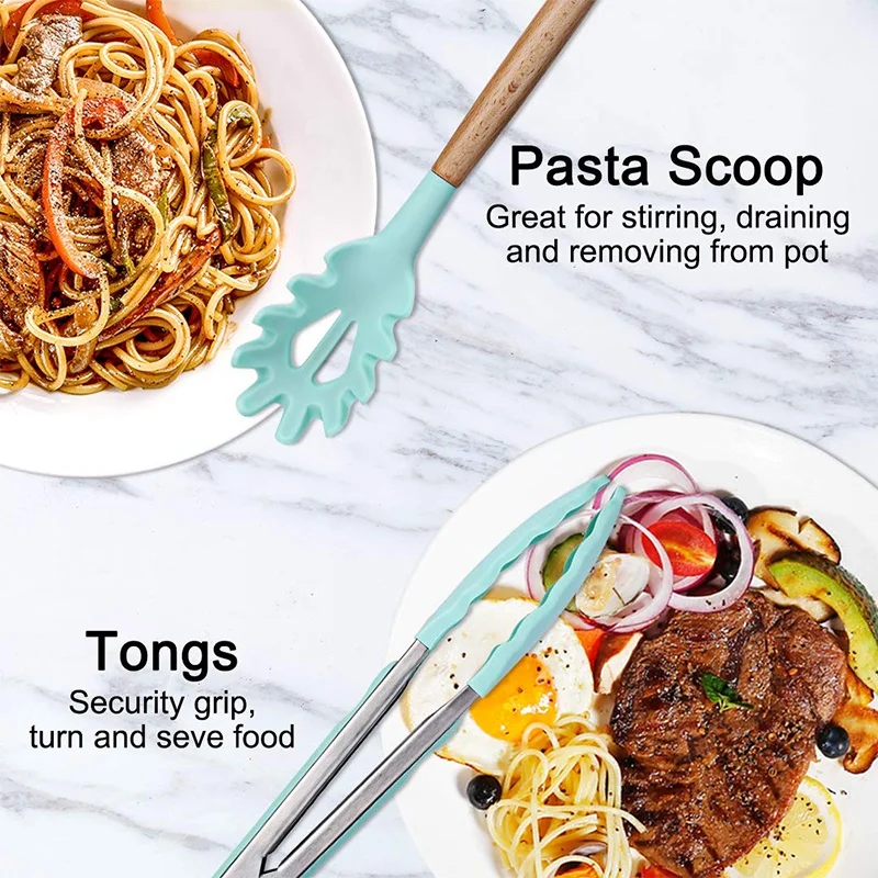 11 шт силиконовые кухонные принадлежности набор кухонных инструментов с