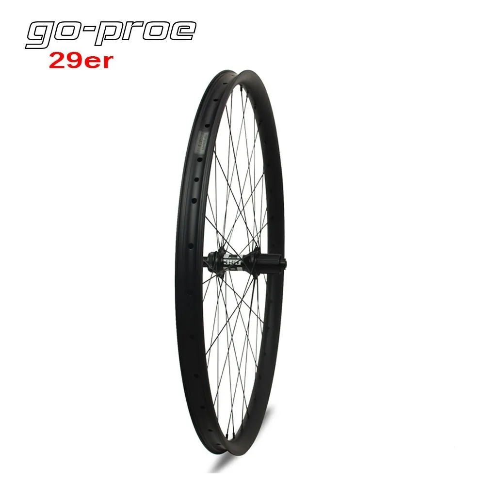 Углеродное колесо Go proe DT Swiss 350 Hub 29er XC / AM MTB глубина 35 мм ширина 25 бескамерная