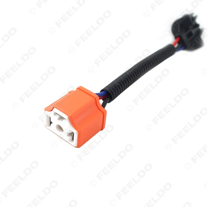 FEELDO 50PCS Conversion Headlight adapter socket H13 to H4 harness | Автомобили и мотоциклы