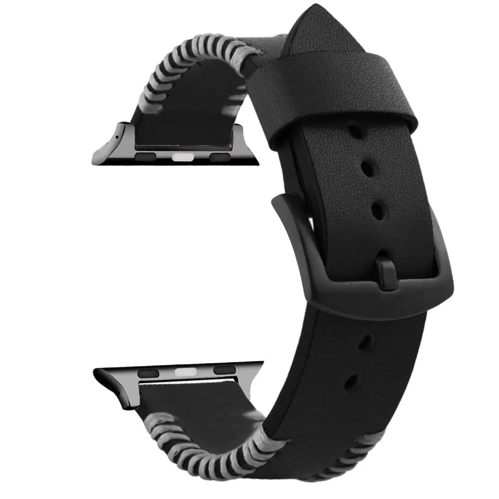 Кожаный ремешок для часов Apple watch 42 мм 44 iwatch se 6/5/4/3/2/1 38 40 ремень | Наручные часы