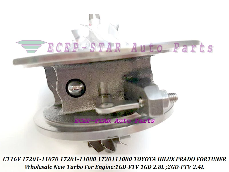 Турбокартридж CHRA CT16V 17201-11070 17201-11080 1720111070 1720111080 для TOYOTA HILUX PRADO FORTUNER 1GD-FTV 1GDFTV 1GD 2.8L |
