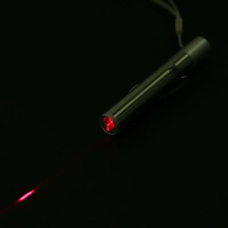 2 в 1 лазерная указка USB перезаряжаемая Красная белая светодиодная мини лампа для