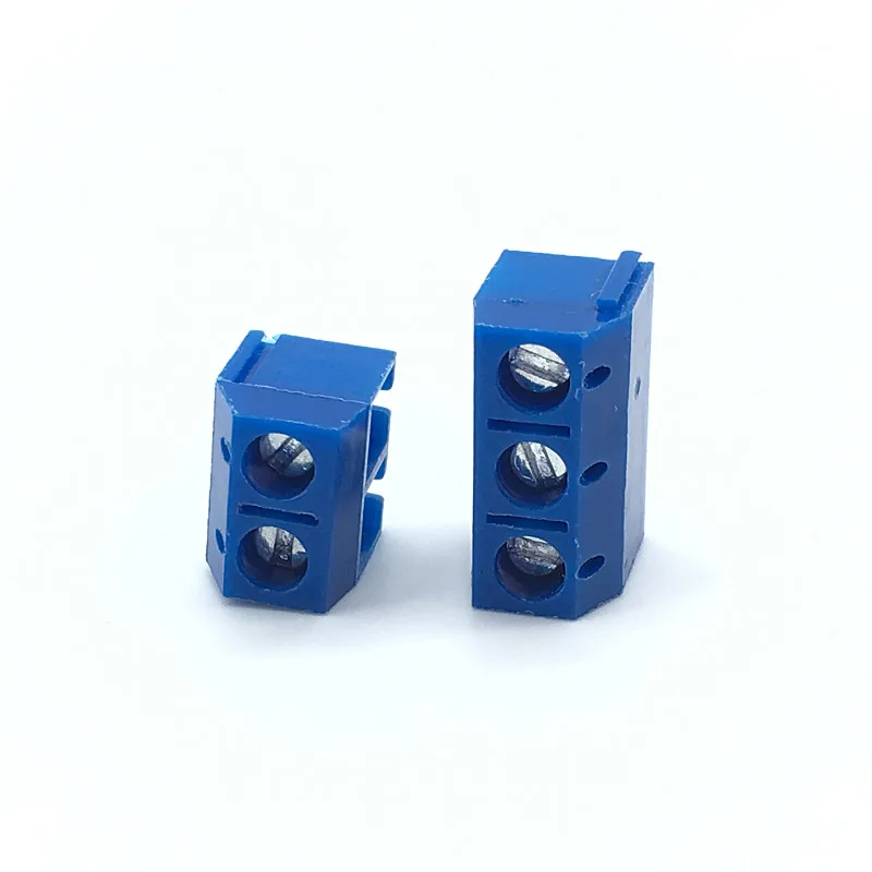 20 шт./лот KF301-5.0-2P 3P MF301 винт 2Pin 5 0 мм прямой контакт PCB винтовой клеммный блок разъем