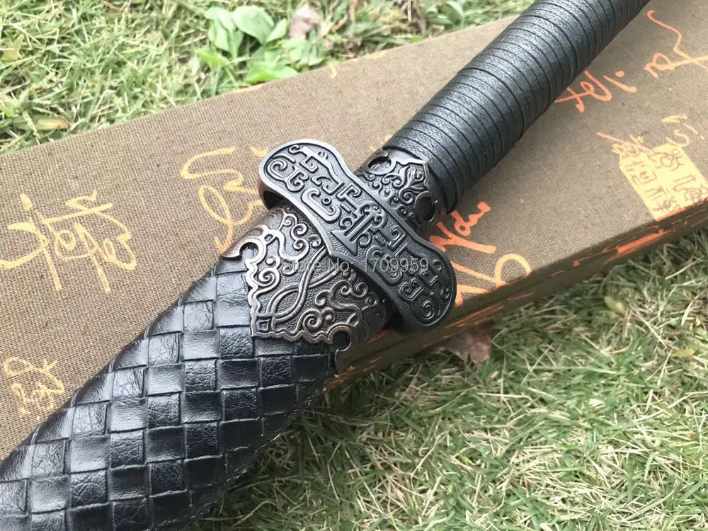 Ручной работы китайский кунг фу Broadsword Цин Дао меч крепкий 60HRC Высокая марганцевая