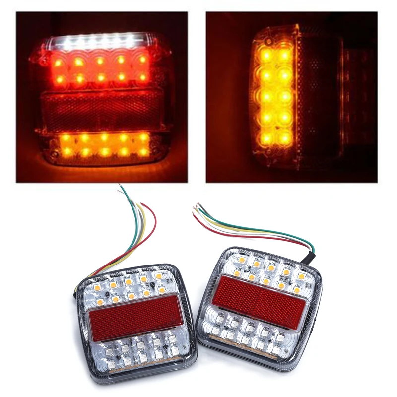 26LED стоп сзади Хвост обратный светильник индикатор фонарь освещения номерного знака для грузового прицепа