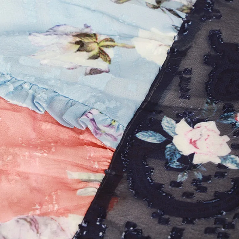 Платье без рукавов TWOTWINSTYLE весеннее платье средней длины с цветочным принтом и