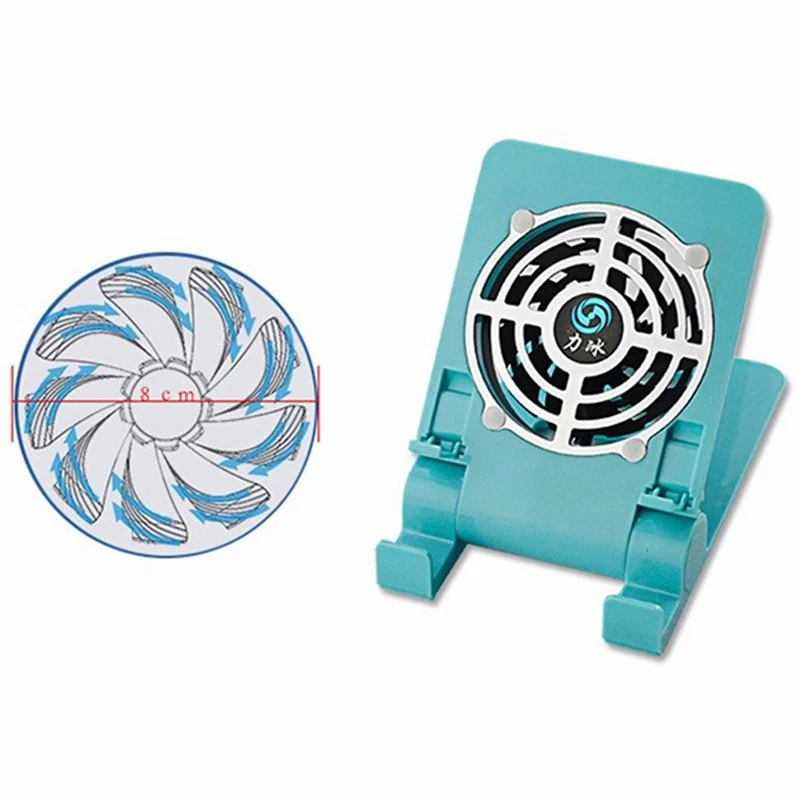 USB Настольный вентилятор для телефона тихий Охлаждающий радиатор со складной