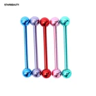 2017 Новый год Горячая 1 шт. хирургическая сталь пирсинг языка 1,6*19*5 мм язык кольцо стержни ушной хрящ Серьга Украшения для тела