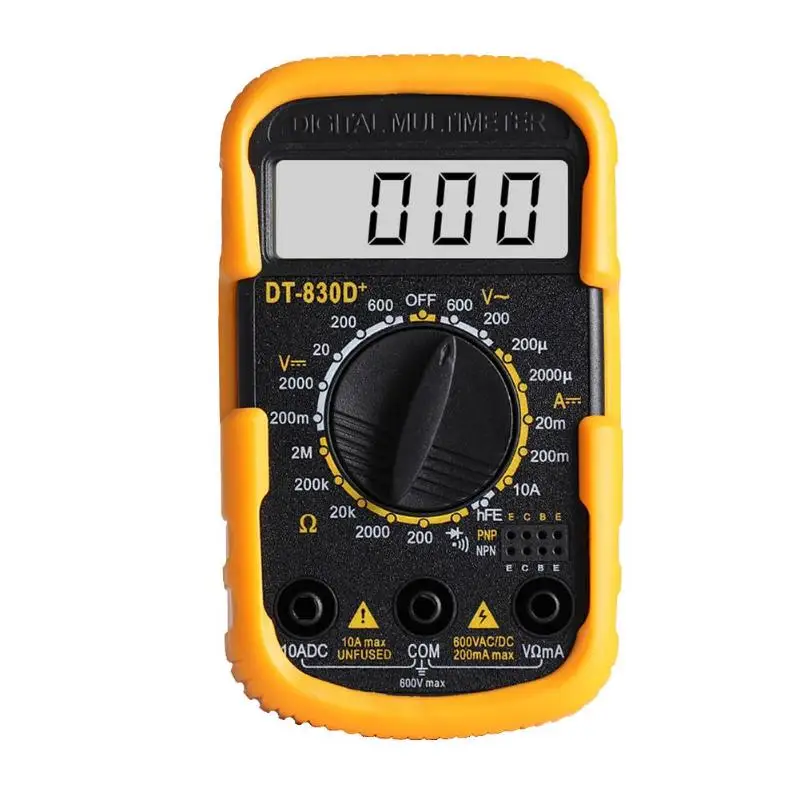 DT830D Мини Портативный цифровой мультиметр AC/DC измеритель напряжения тестер тока |