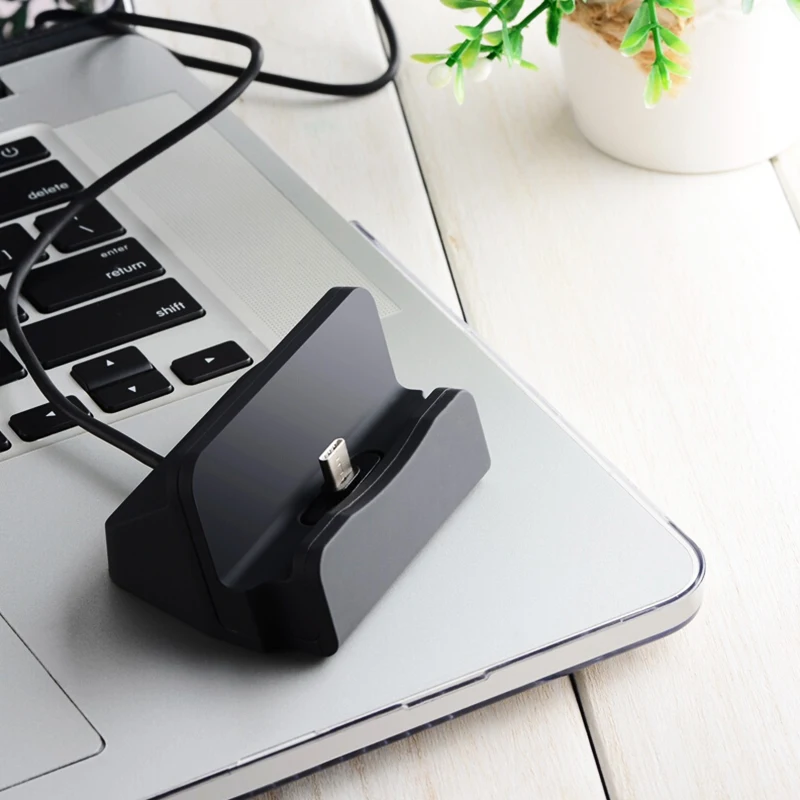 Зарядное устройство для мобильного телефона база Micro usb type C Синхронизация