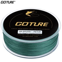 goture fishing line 500m 547yd 4 stands multifilament braided fishing line japan pesca cord line 8 80lb carp fishing tackle