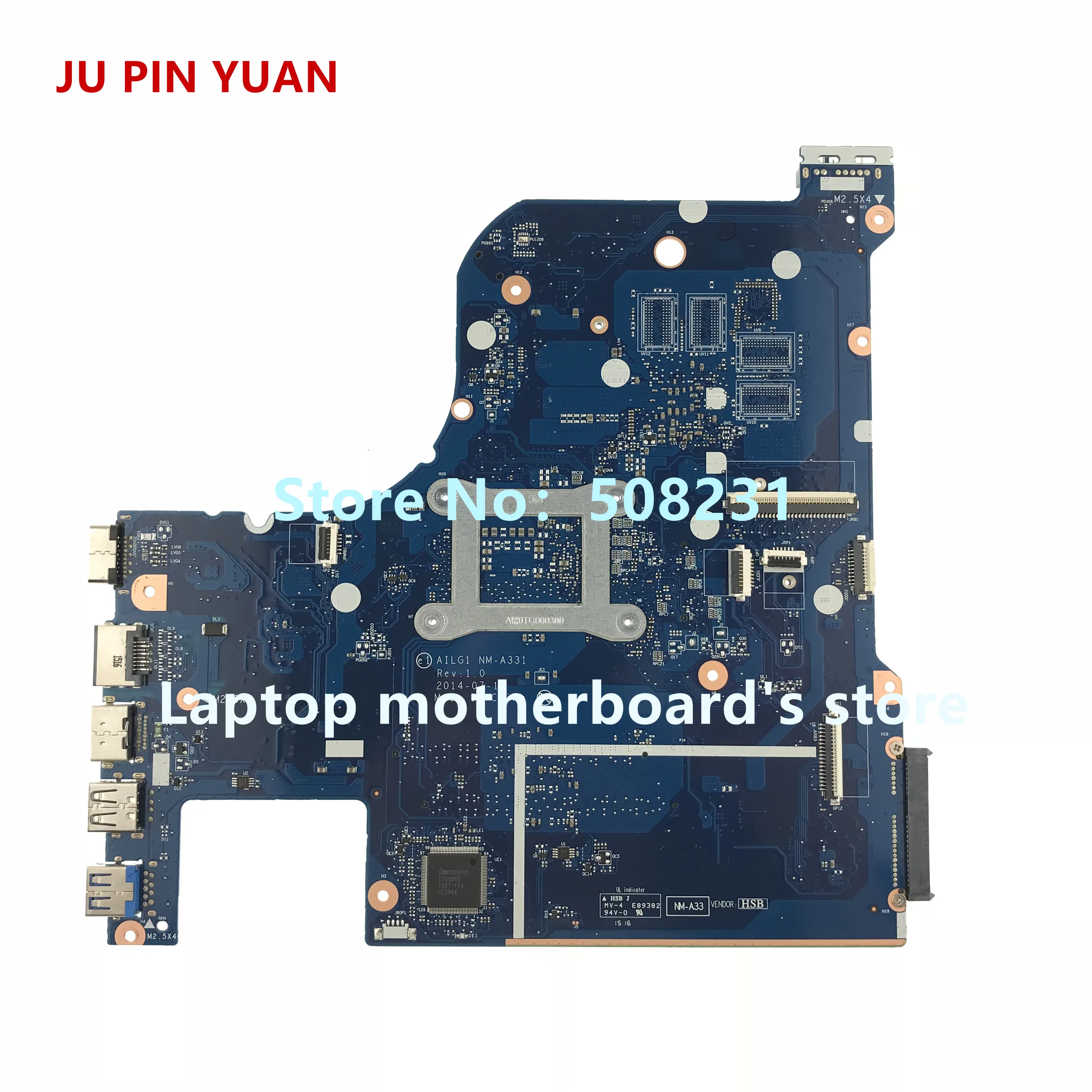 JU PIN YUAN 5B20H14159 наименование G1 для Lenovo NM A331 материнская плата ноутбука с процессором