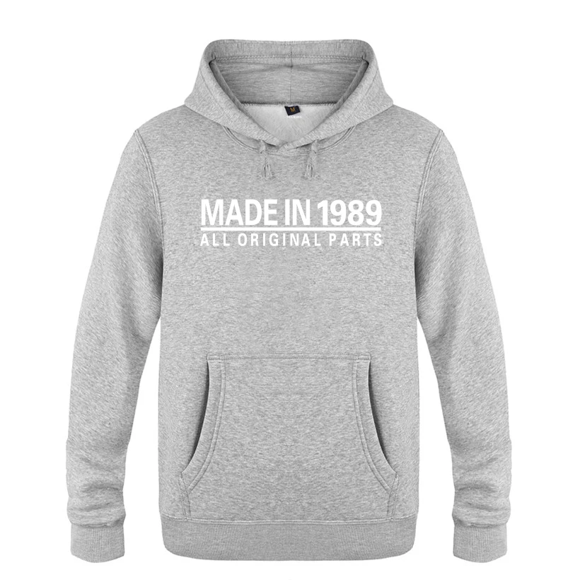 Сделано в 1989 все оригинальные запчасти подарок на день рождения толстовки для