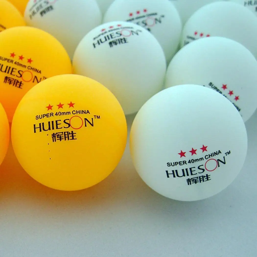 20Pcs Professional Competition Training Plastic 3 Star White Yellow Table Tennis Balls 40mm/1.6inch | Спорт и развлечения