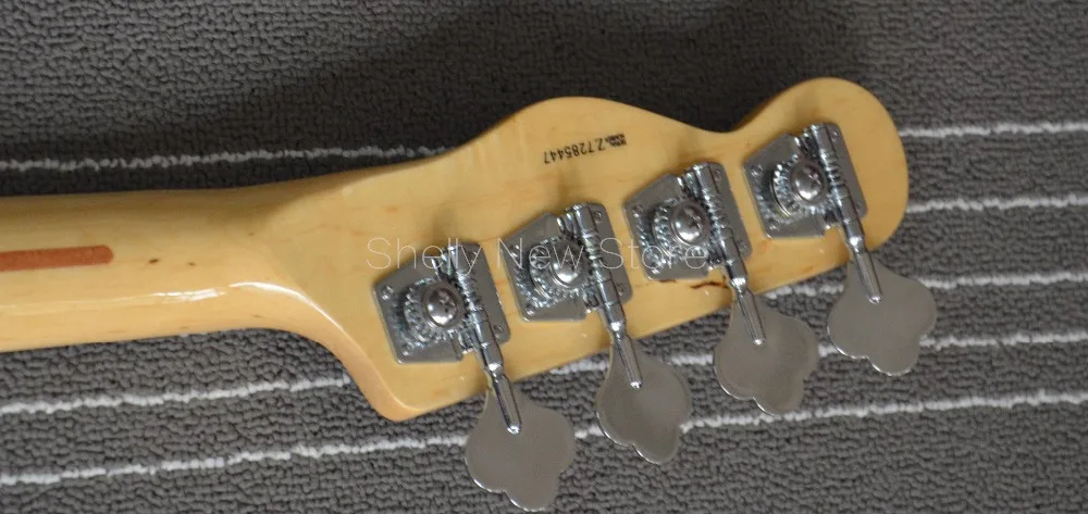 Шелли новый магазин Заводская Продажа sunburst 3ts color P/J bass 4 струны электробас гитара