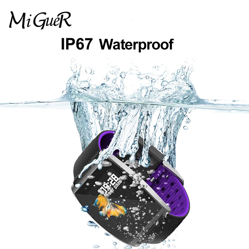 MiGueR QS05 IP67 водонепроницаемые Смарт часы для измерения артериального давления GPS