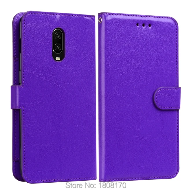 Многофункциональный кожаный чехол-кошелек C-Ku Crazy Horse Mad для Oneplus 6 T чехлы-футляры