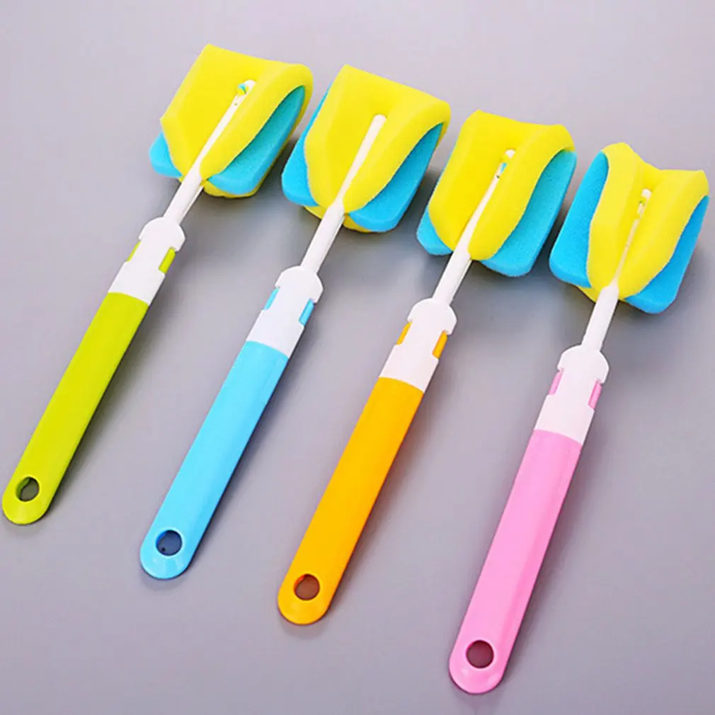 Bottle Brush Sponge Plastic Glass Milk Water Cup Cleaning Feeding Dummy Nipple Pacifier Brushes | Мать и ребенок