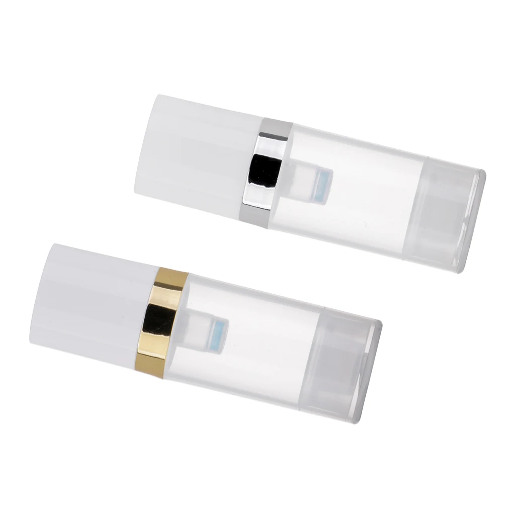 10ml Empty Makeup Bottles Pump Tubes Clear Plastic Lotiions Cream Cosmetics Container Set of 2 Refillable for travel and DIY | Красота и