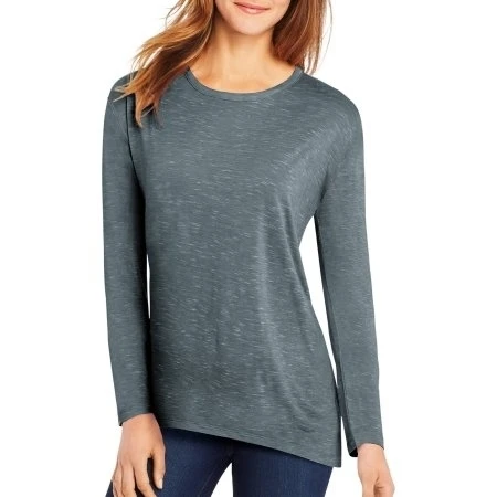 Hanes 617914357504 Женская Lone Sleeve top с Центральной задней кружевной деталью-Dada Grey Heather Small |