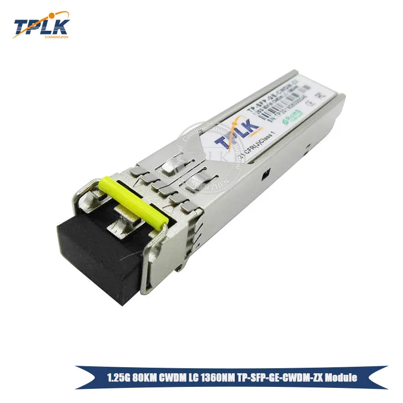 Горячая продажа 1 25G 80KM CWDM LC SFP модуль приемопередатчика длина волны 1310-1430NM